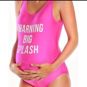 Mamagama hot pink maternity one piece